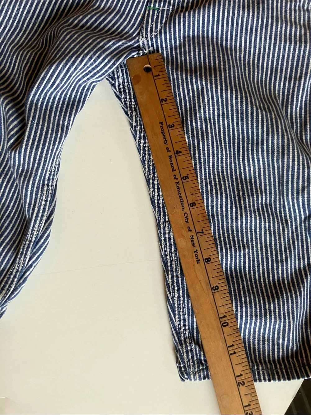 Vintage OshKosh hickory stripe overalls size 3T USA Union made